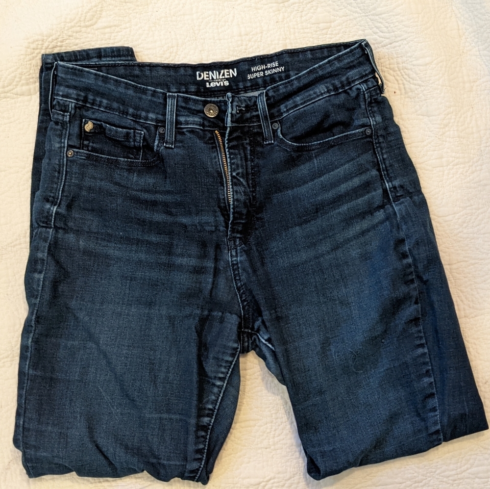 Levi's Women's Denizen High Rise Ankle Super Skinny Jeans Size 10